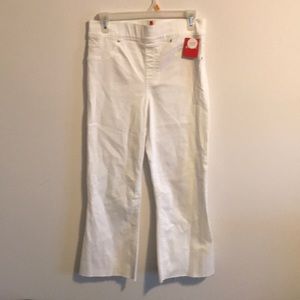 white, high waisted jeggings